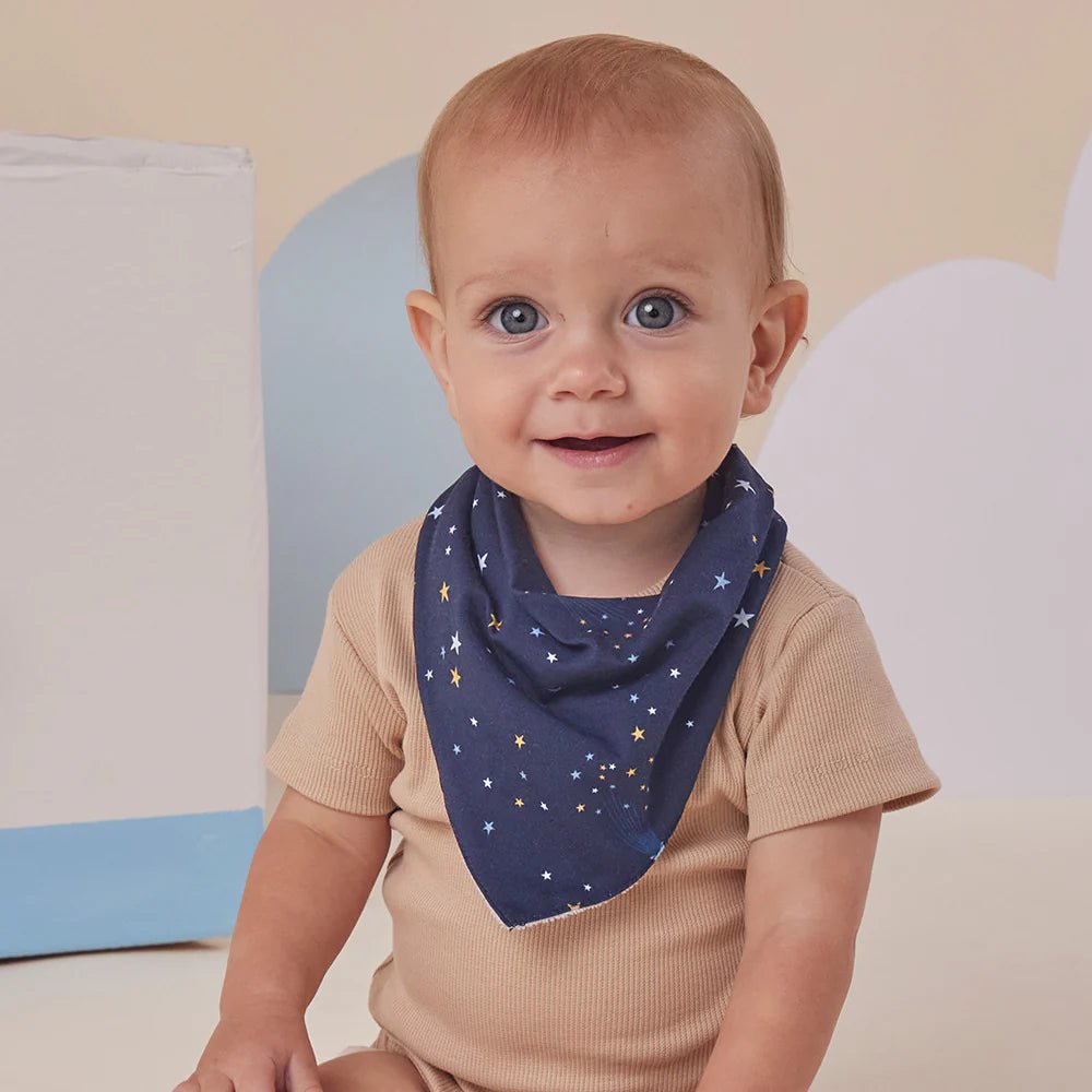 Snuggle Hunny - Starry Night Organic Dribble Bib