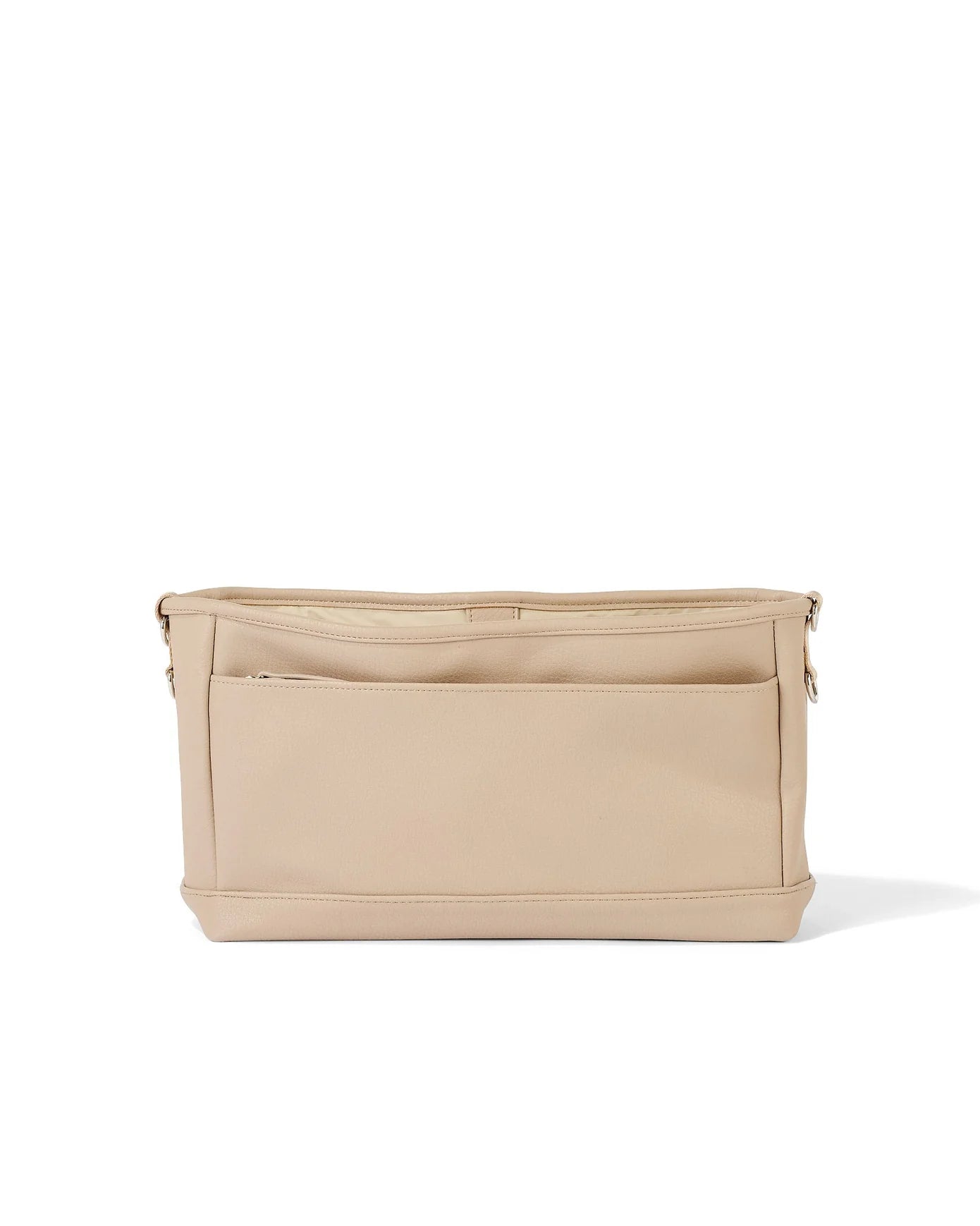 Oi Oi- Stroller Organiser- Oat Dimple Faux Leather