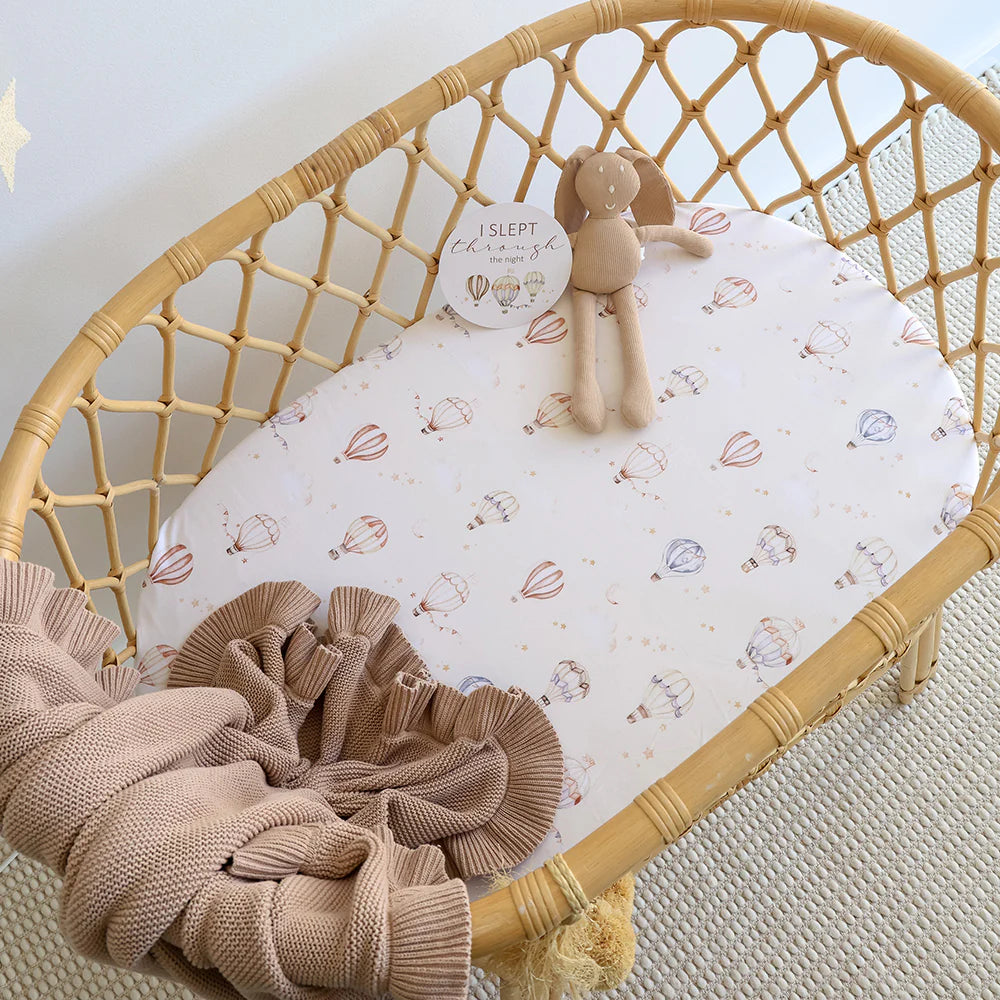 Snuggle Hunny - Up & Away Organic Bassinet Sheet/Change Pad Cover