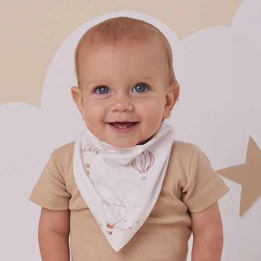 Snuggle Hunny - Up & Away Organic Dribble Bib