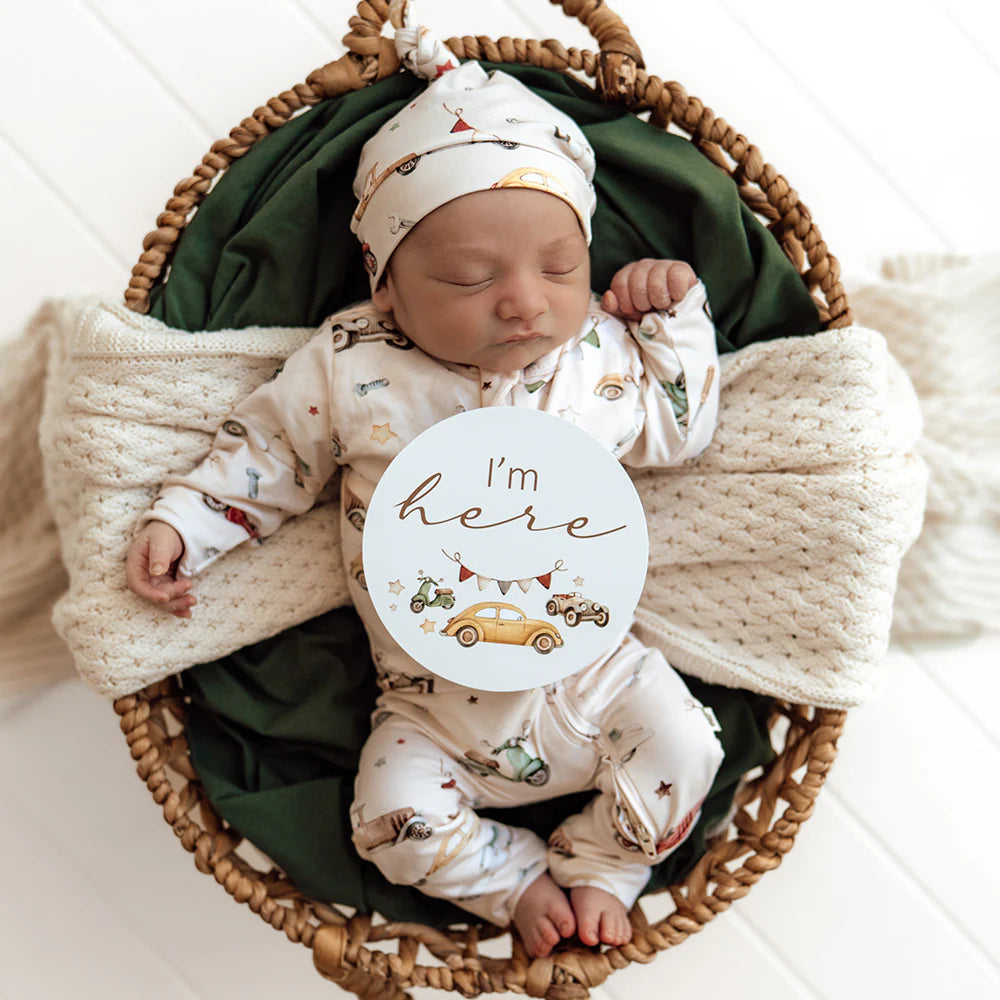 Snuggle Hunny - Vintage Cars & Bronze Milestone Cards