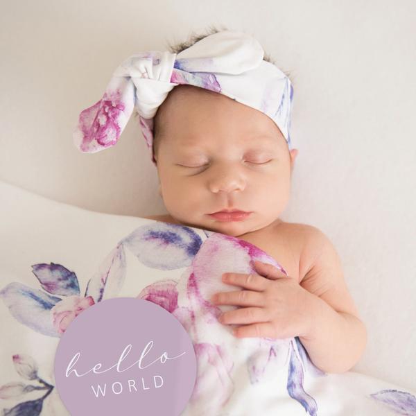 Snuggle Hunny Kids- Lilac Skies & Butterflies Milestone Cards