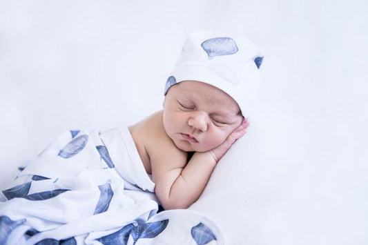 Snuggle Hunny Kids- Cloud Chaser Jersey Wrap & Beanie Set