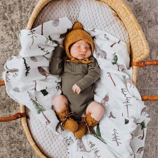 Snuggle Hunny Kids- Bronze Bonnet & Bootie Set
