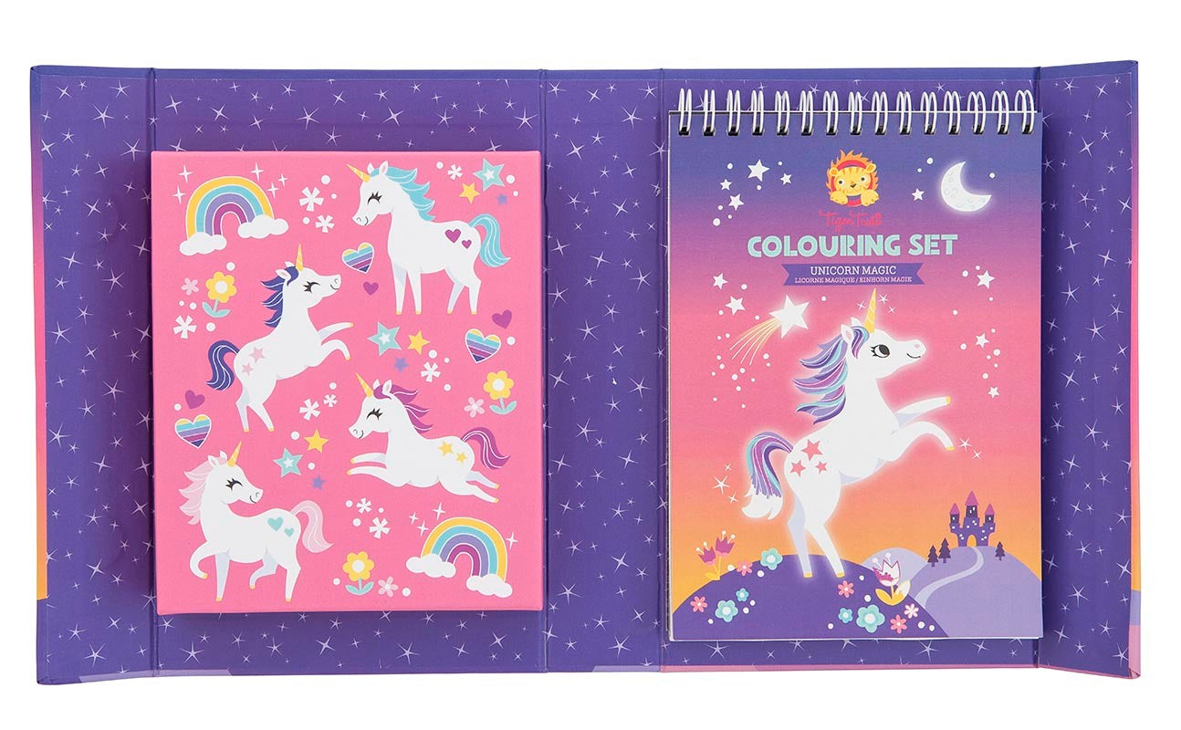 Tiger Tribe- Unicorn Magic- Colouring Set