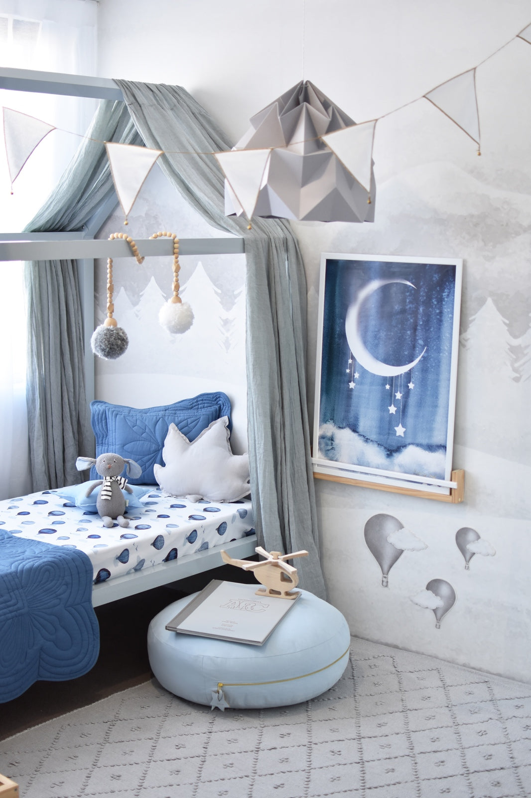 Snuggle Hunny Kids- Cloud Chaser Fitted Cot Sheet