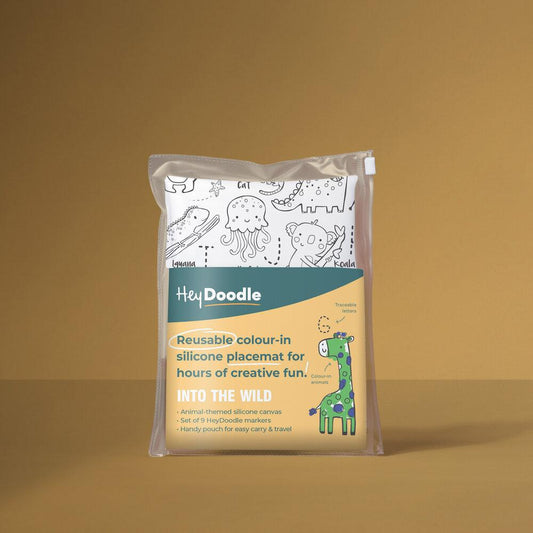 Hey Doodle- Silicone Mats- ABC Into The Wild