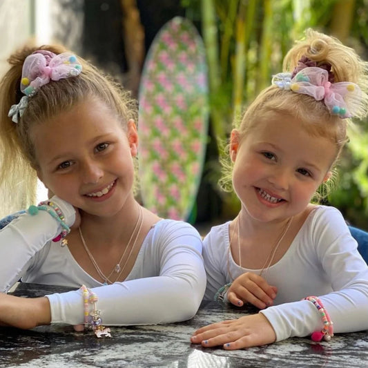 Lauren Hinkley Jewellery- Pastel Pom Pom Stretch Bracelet