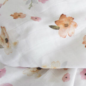 Snuggle Hunny Kids- Poppy Floral Organic Muslin Wrap