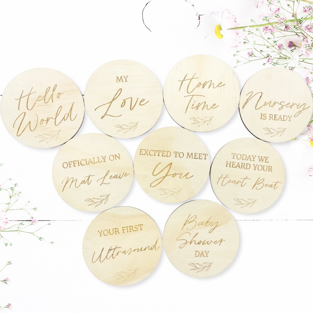 Timber Tinkers- Pregnancy Milestone Plaques