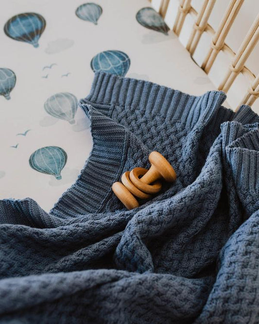 Snuggle Hunny Kids- River Diamond Knit Baby Blanket