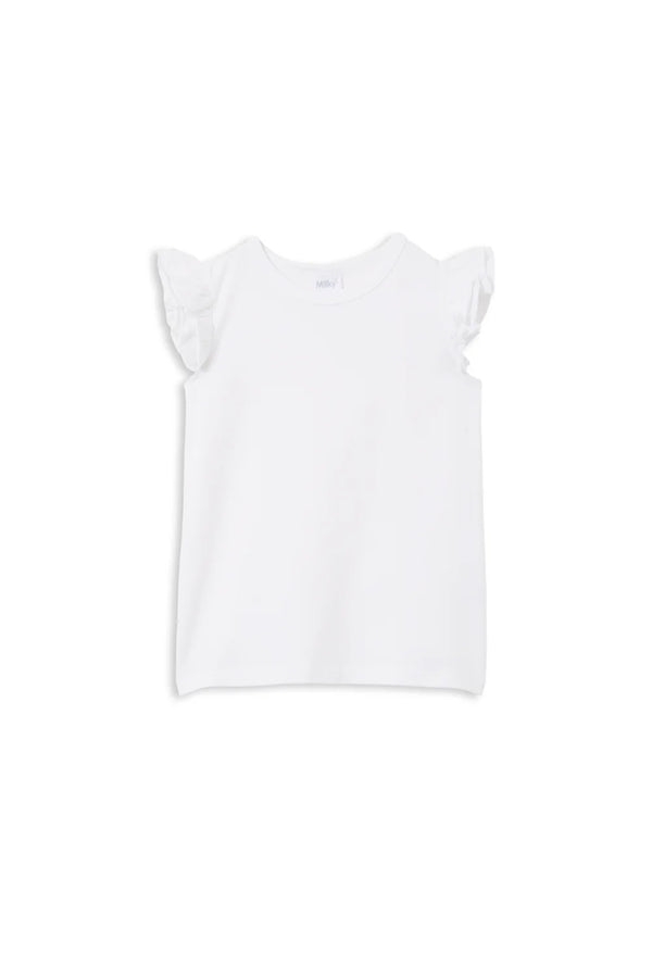 Milky Clothing - White Frill Top