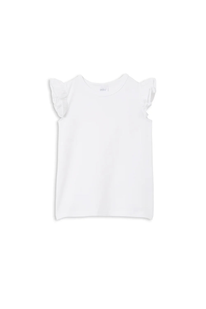 Milky Clothing - White Frill Top