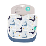 All4Ella- 2 Pack Roll Neck Bibs- Whale