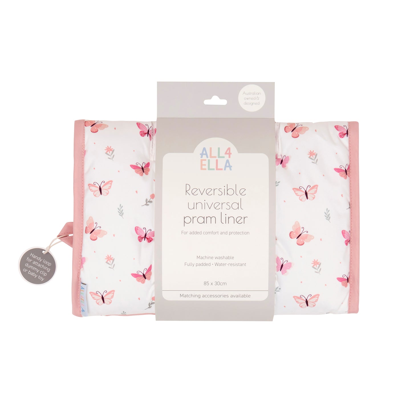 All4Ella- Pram Liner - Sweet Butterfly