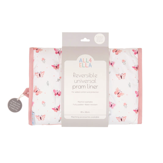 All4Ella- Pram Liner - Sweet Butterfly