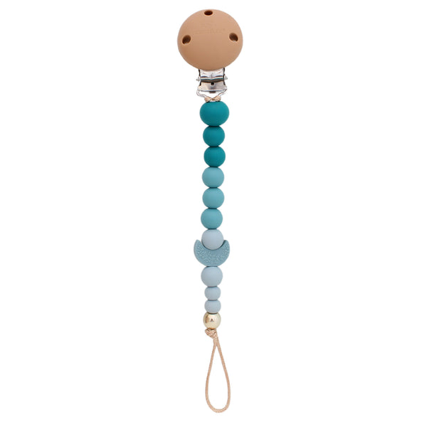 Nature Bubz - Turquoise Crescent Moon Dummy Clip