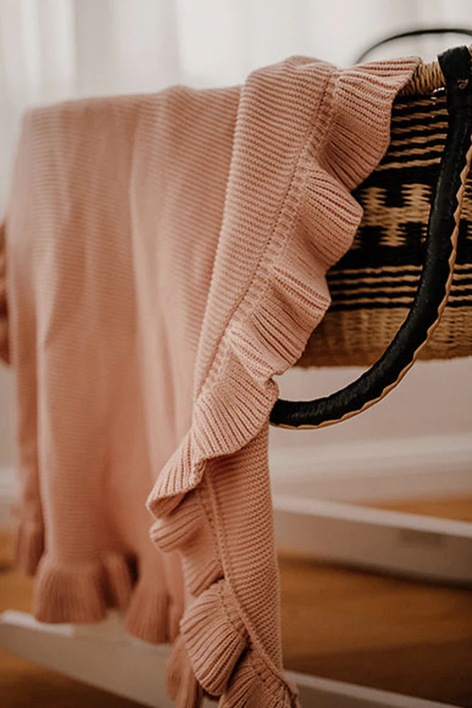 Bundl - Frill Blanket Vintage Rose