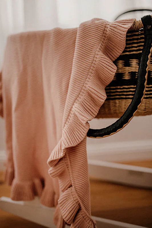 Bundl - Frill Blanket Vintage Rose