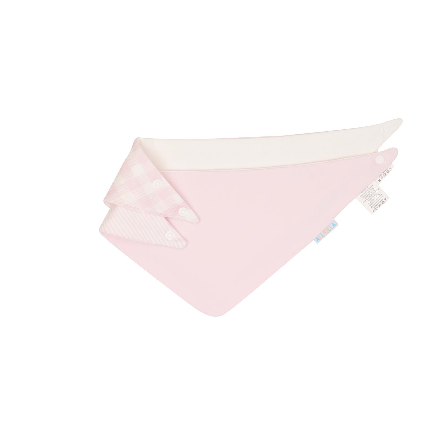 All4Ella- 2 Pack Bandana Bibs- Gingham Pink
