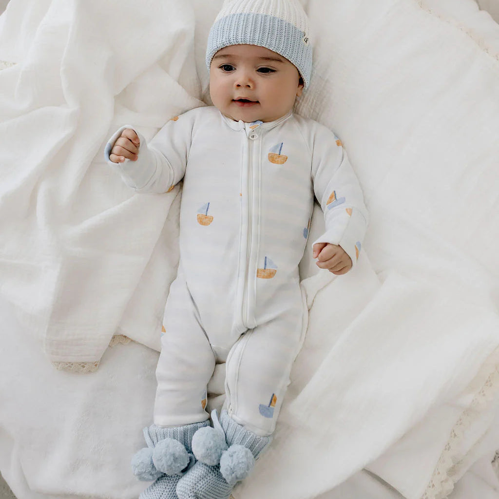 Confetti Kids - Little Skipper Bloom Long Sleeve Zippy