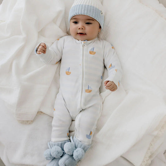 Confetti Kids - Little Skipper Bloom Long Sleeve Zippy