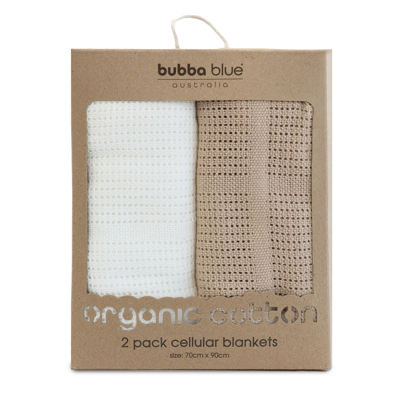 Bubba Blue- Chestnut Cotton Cellular Blankets