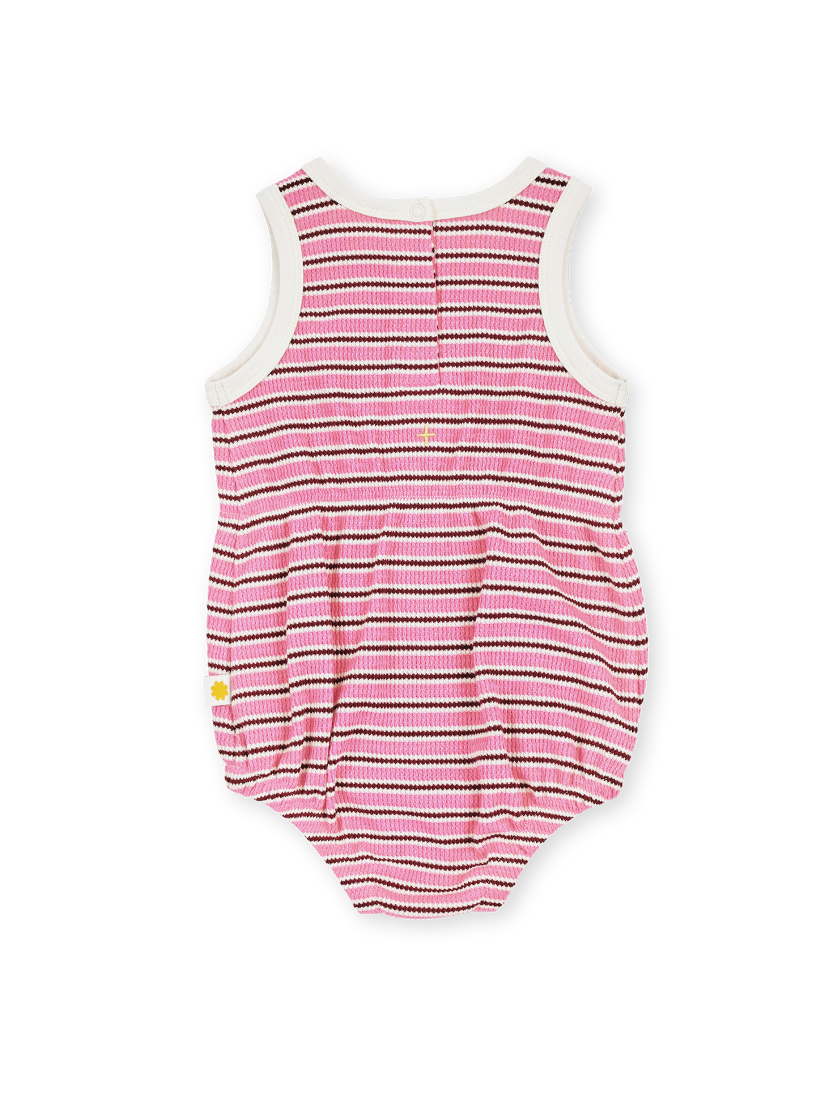 Goldie + Ace - Waffle Bubble Romper Pink