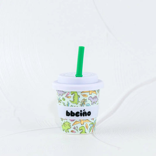 BBCino- Sipasaurus Babycino Cup & Straw 120mL