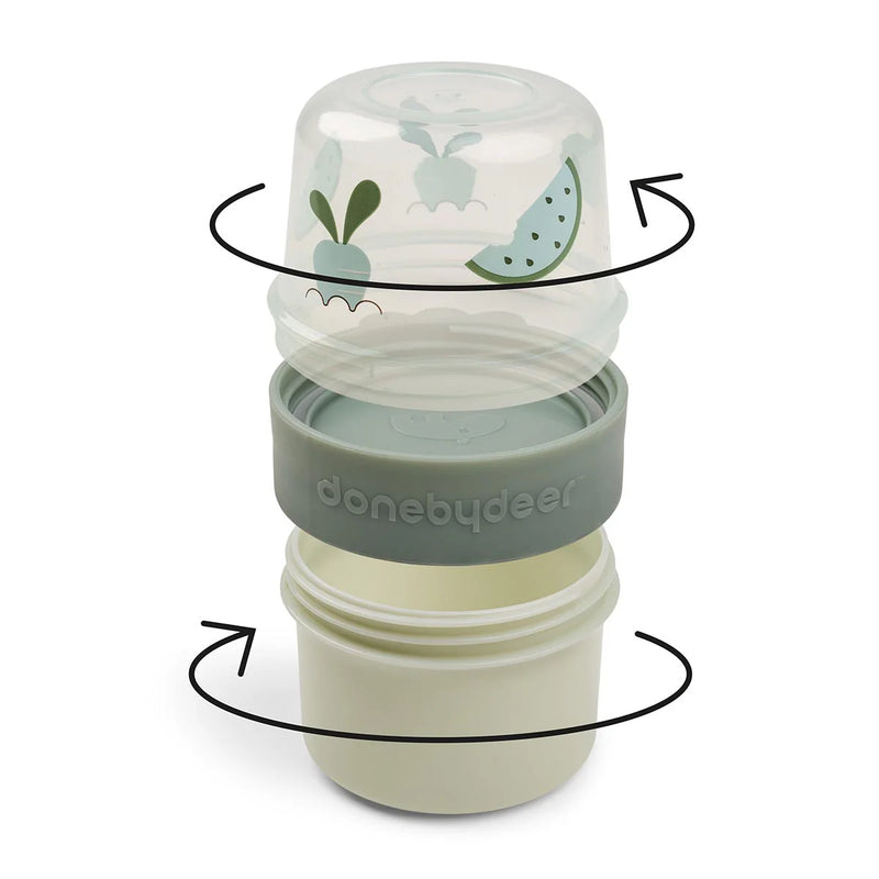 Done by Deer -Sage 2-Way Snack Container Birdie