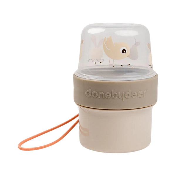 Done by Deer -Sand 2-Way Snack Container Birdie