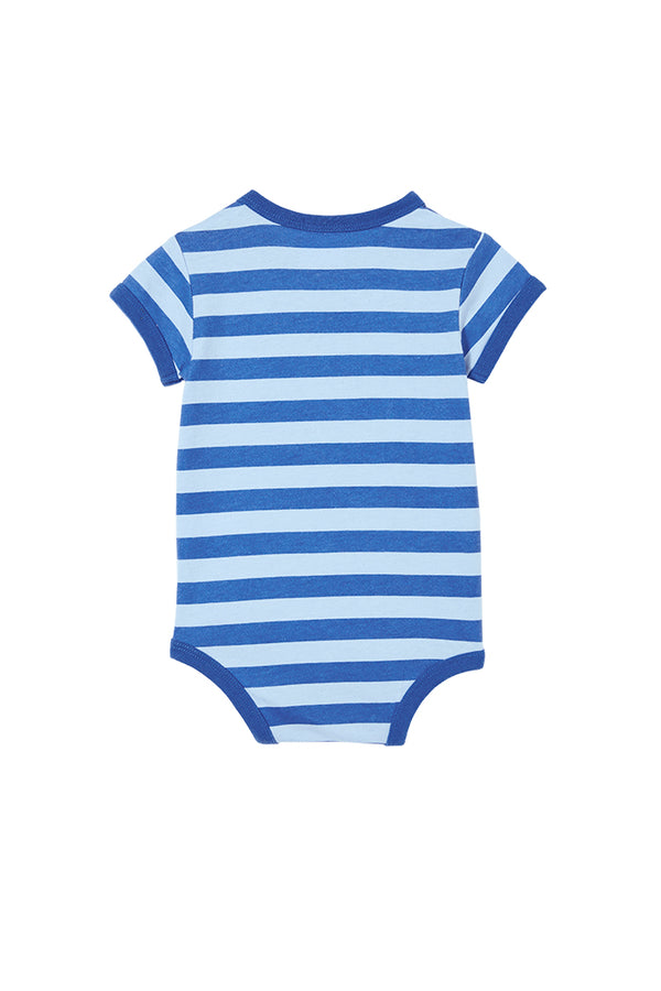 Milky Clothing - Denim Blue Stripe Bubbysuit