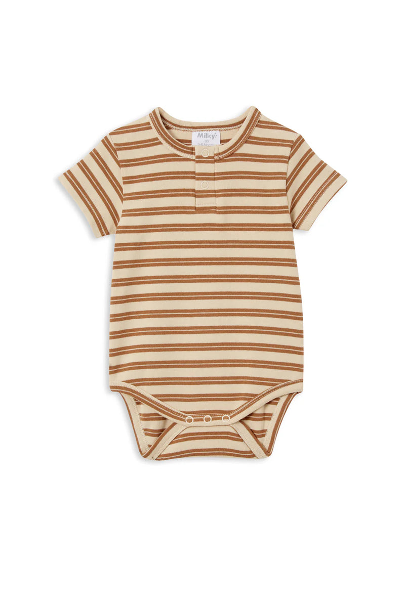 Milky Clothing - Natural Stripe Bubbysuit