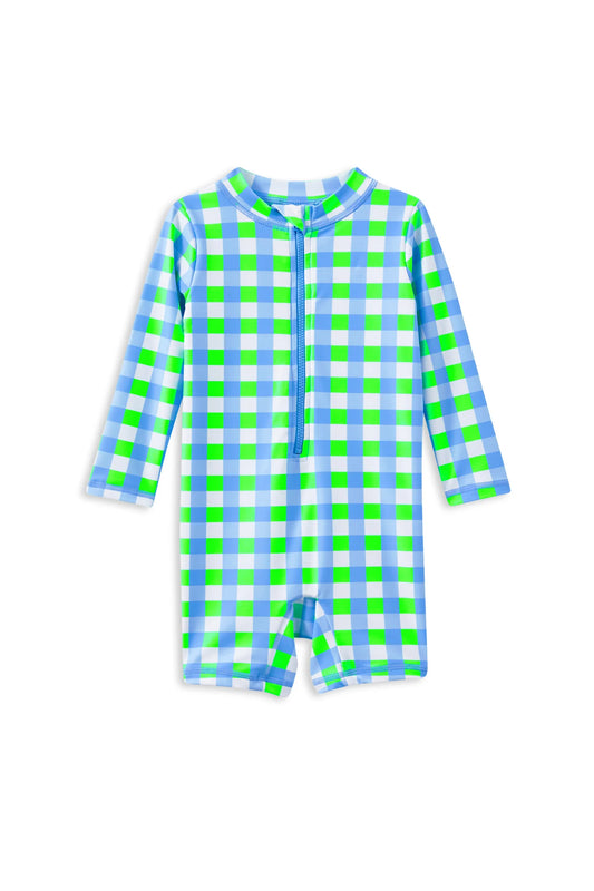 Milky Clothing - Check Long Sleeve Swimsuit