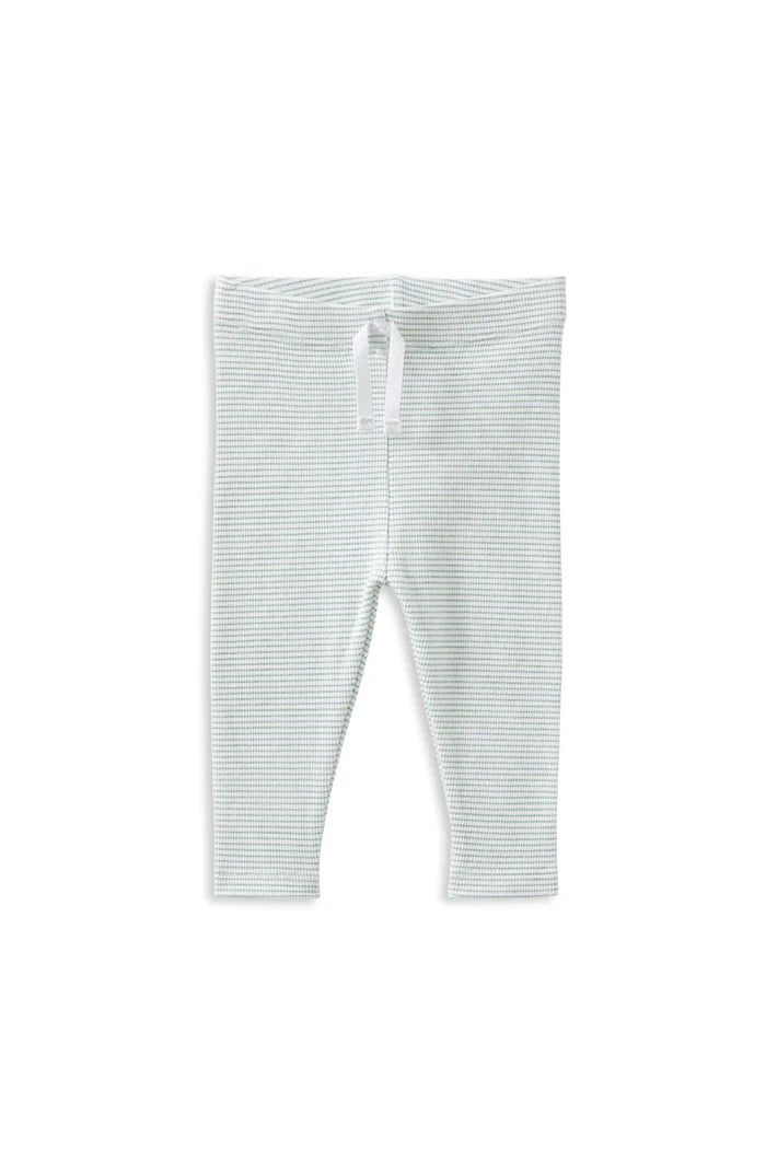 Milky Clothing - Green Stripe Baby Leggings