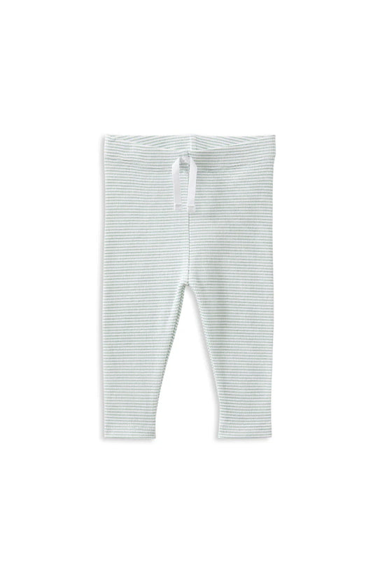 Milky Clothing - Green Stripe Baby Leggings