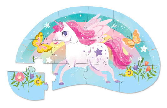 Crocodile Creek- Mini Puzzle- 12 Piece- Sweet Unicorn
