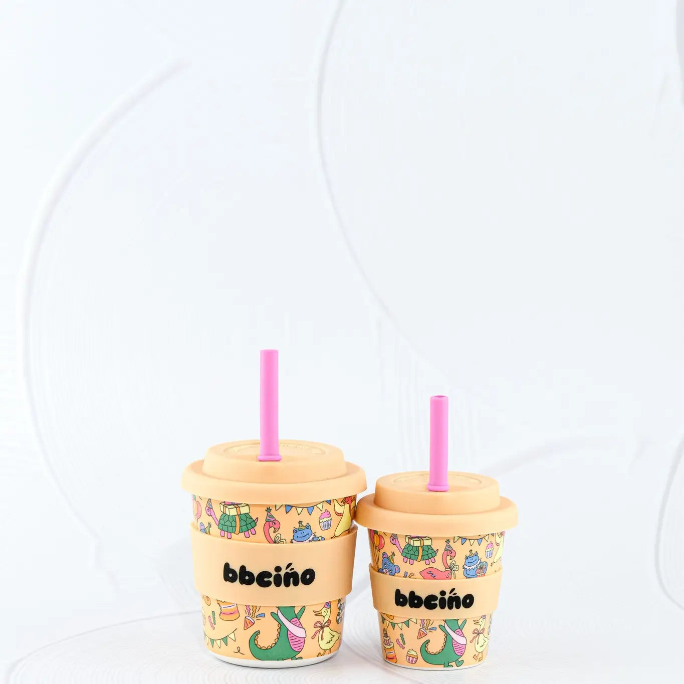 BBCino- Party Animal Babycino Cup & Straw- 2 Sizes