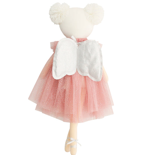 Alimrose- Ava Angel Doll- 48cm Blush Silver