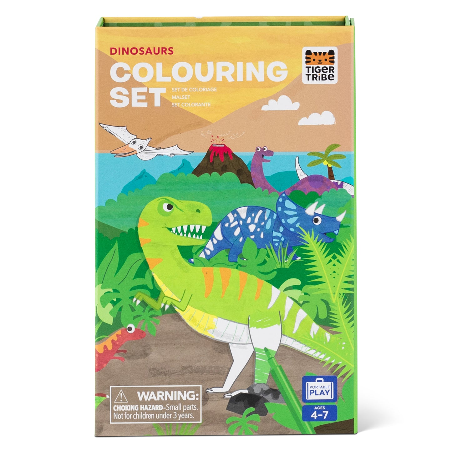 Tiger Tribe-Dinosaur- Colouring Set