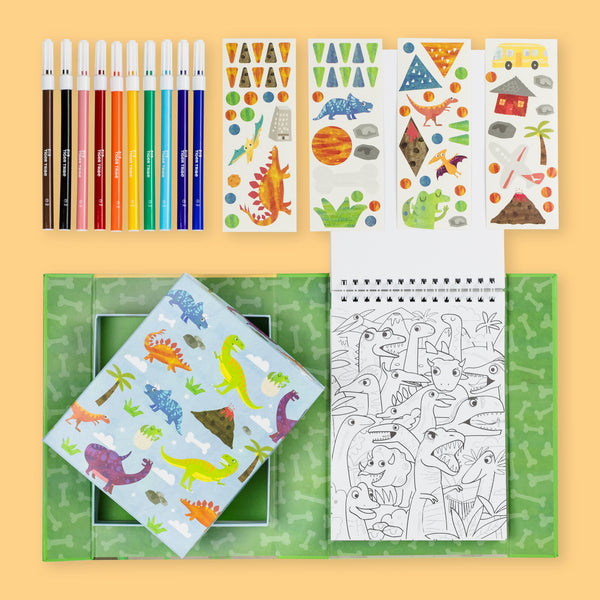 Tiger Tribe-Dinosaur- Colouring Set