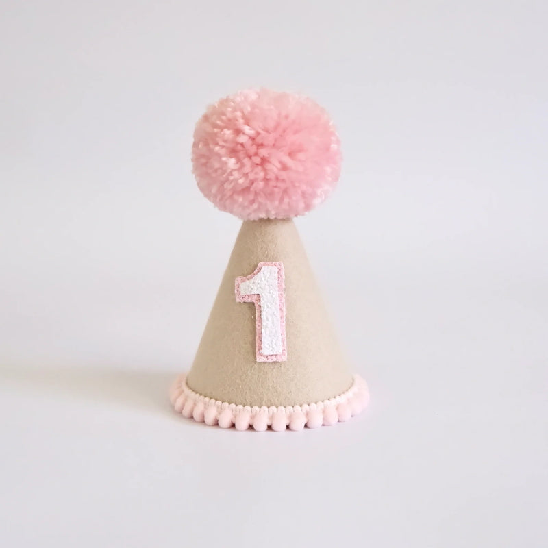 Our Little Deer- Natural Soft Pink Boho Party Hat