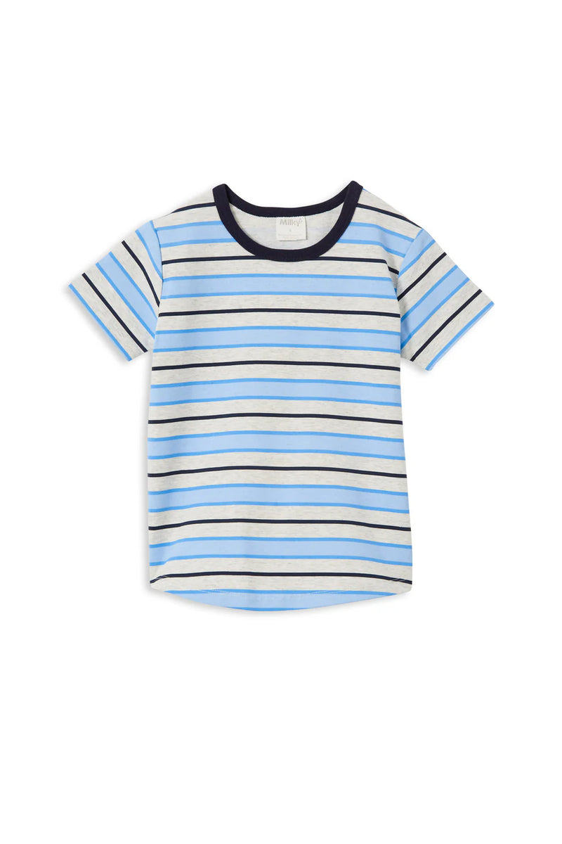 Milky Clothing - Blue Stripe Tee