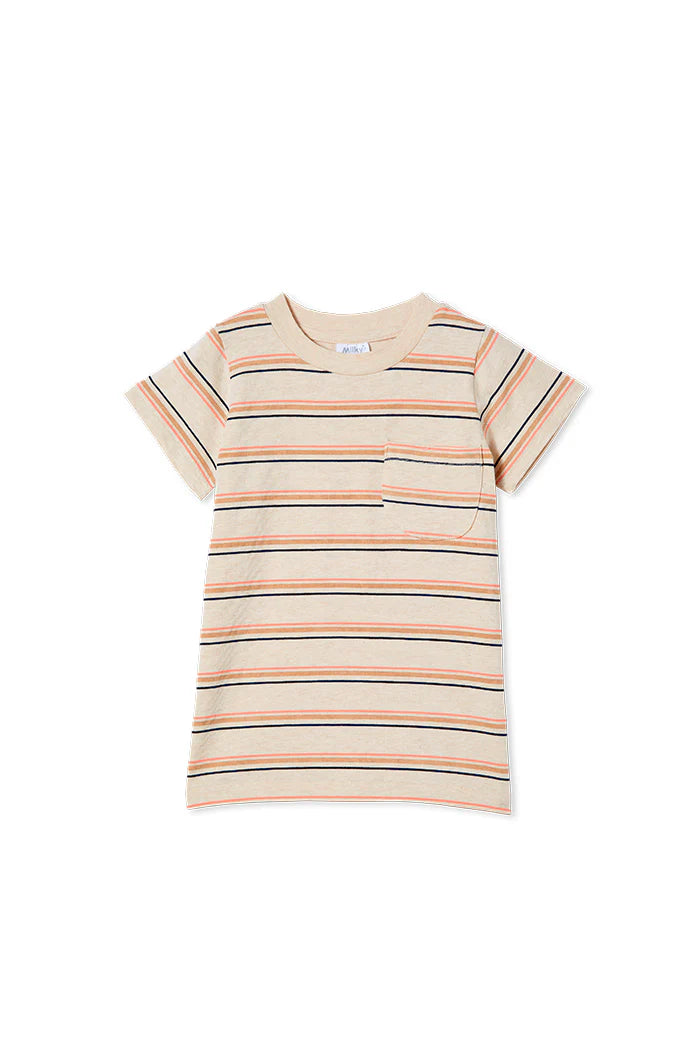 Milky Clothing - Natural Stripe Tee