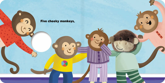 5 Cheeky Monkeys- Finger Puppet Book