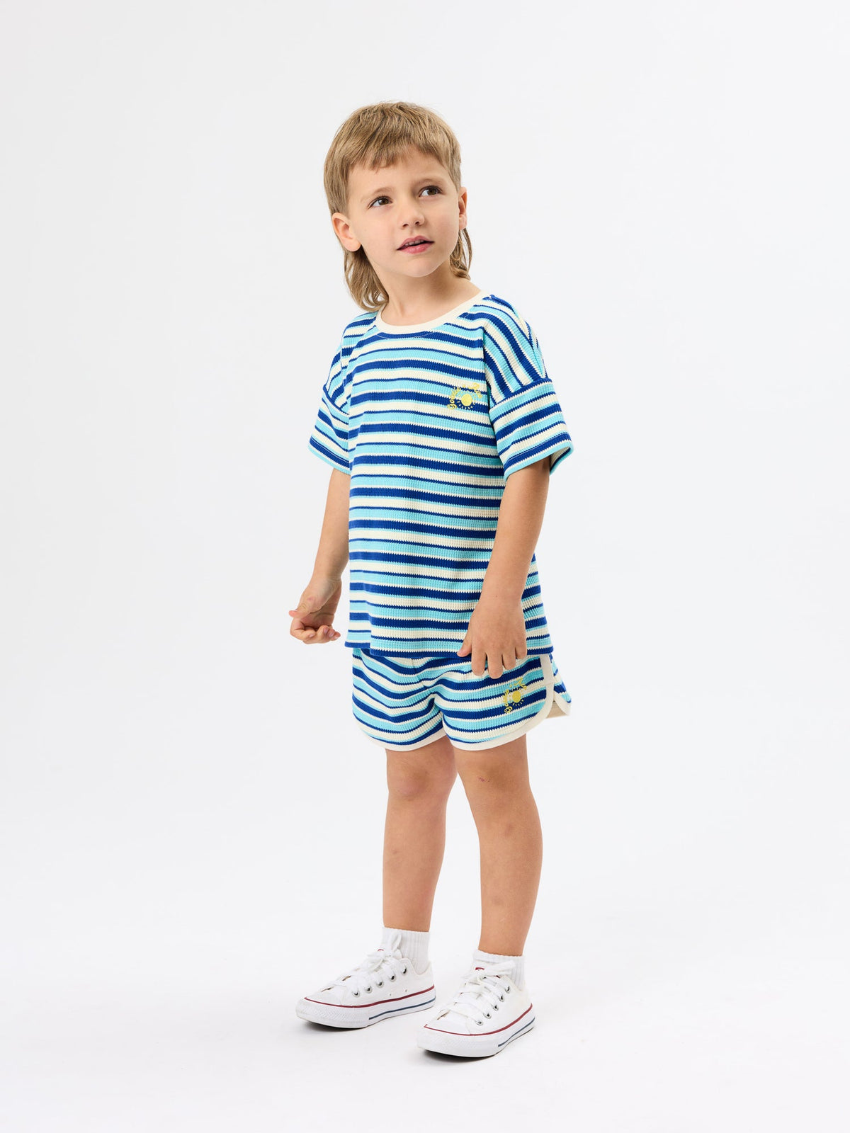 Goldie + Ace - Waffle Shorts Blue