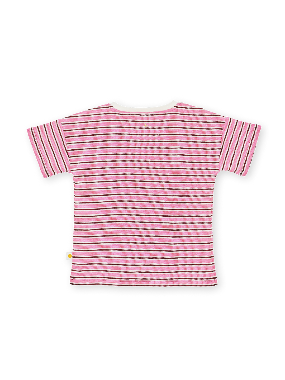 Goldie + Ace - Waffle Stripe T-Shirt Pink