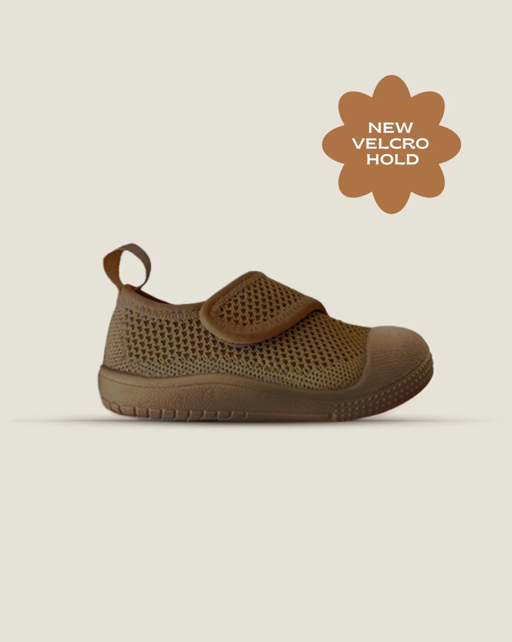 Little Sohls- Active Velcro Shoe- Earthstone Brown