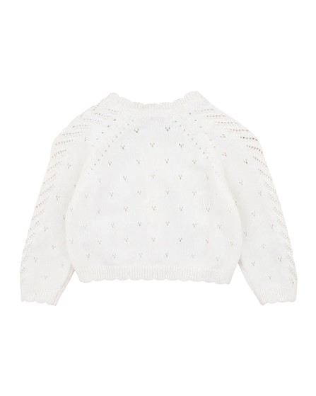 Bebe - Girls Organic Cloud Pointelle Cardigan 3–7Y