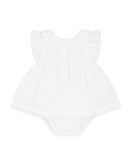 Bebe - Willa Cream Overlay Bodysuit